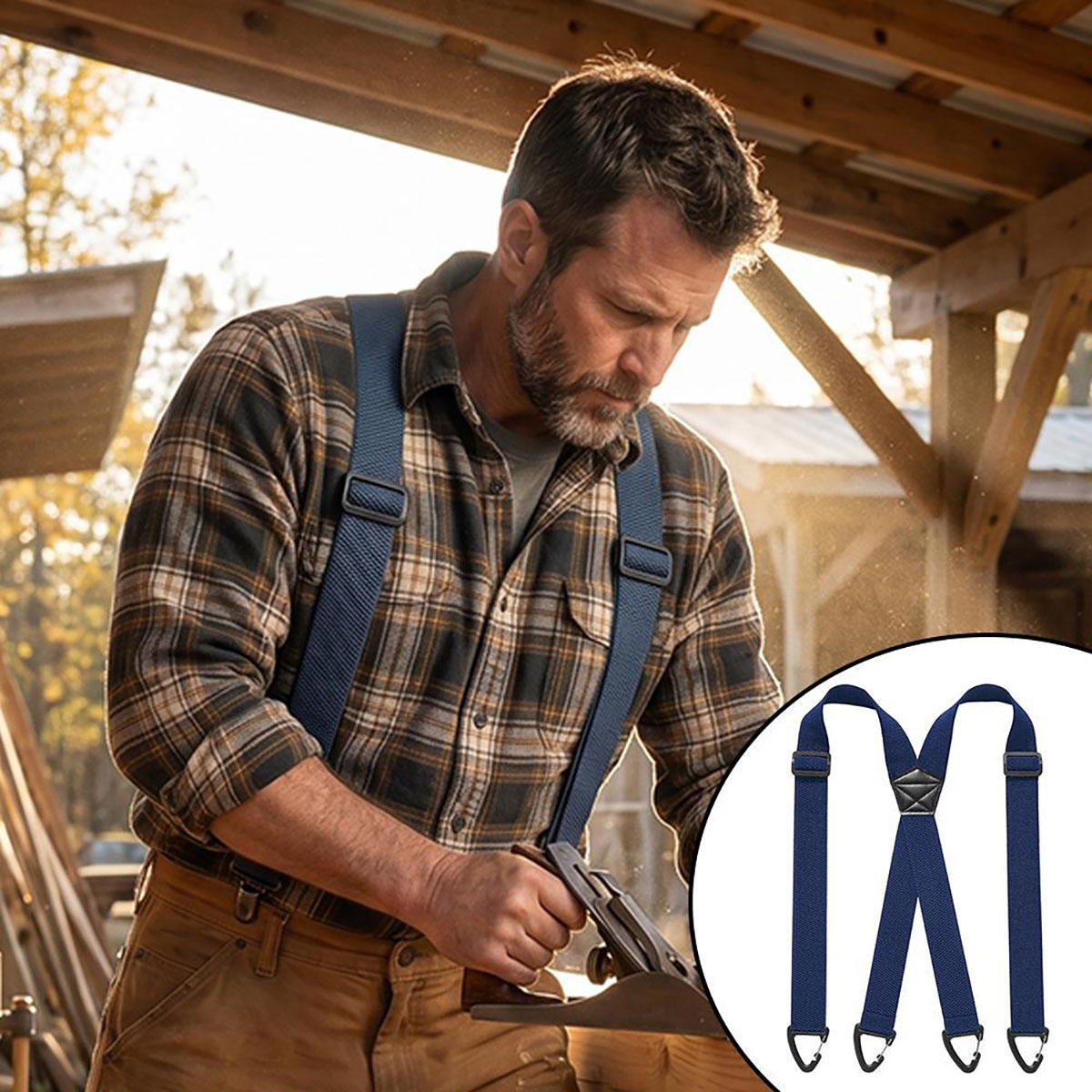 Men'S Formal Wear With Suspenders - Tali Celana yang Kuat dan Tahan