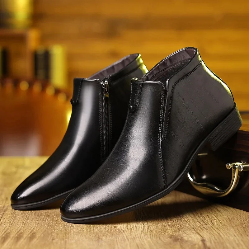 Sepatu bot ritsleting pria, al - Men Formal Wear With Boots ulasan dan harga