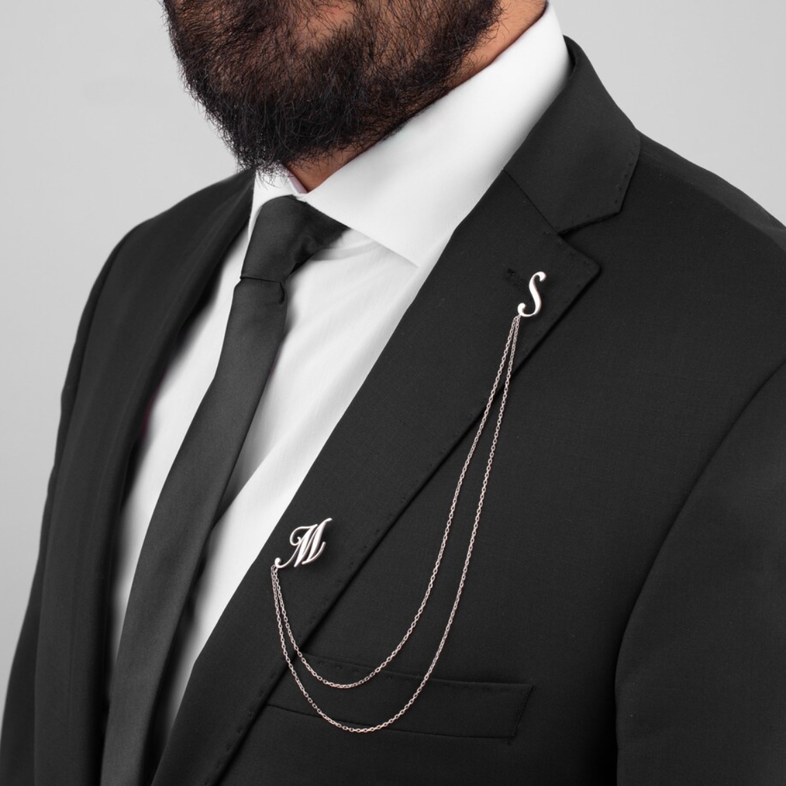Bros Nama Ganda Kustom Pria, P - Tuxedo Lapel Pin ulasan dan harga