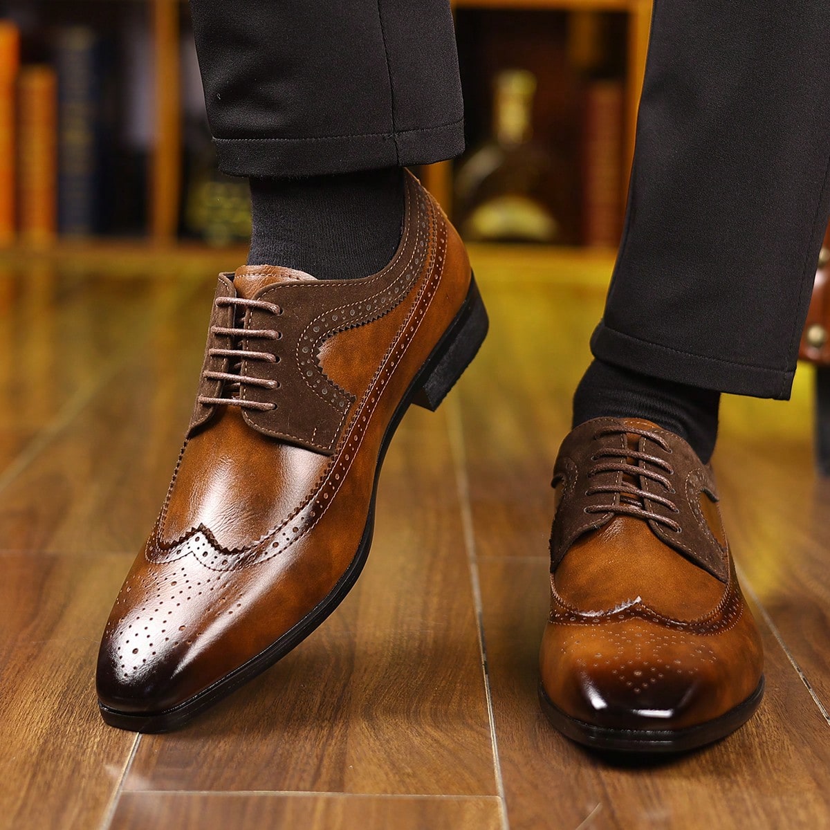 Sepatu Formal Pria Model Brogu - Formal Men Daily Wear Footwear ulasan dan harga