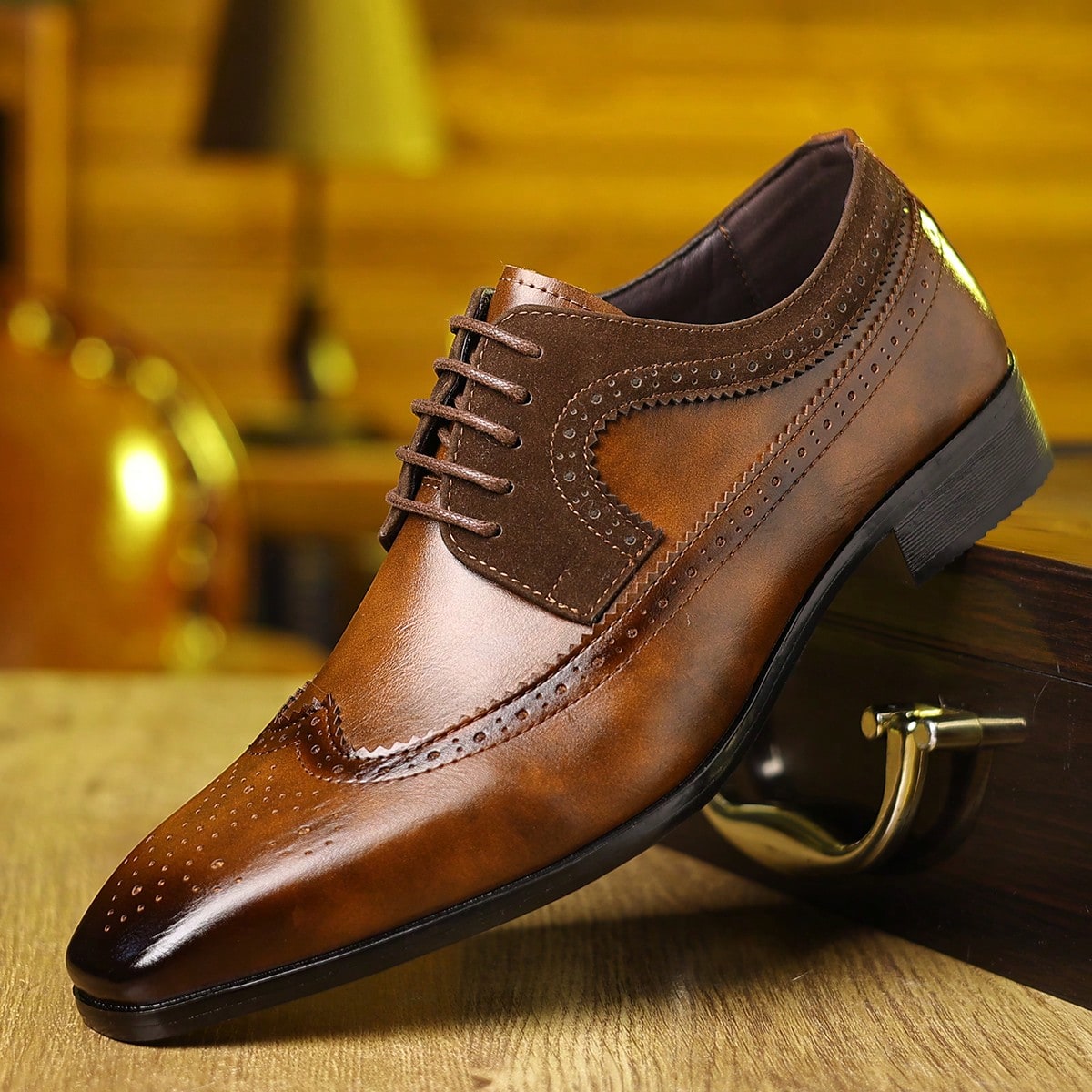 Sepatu Formal Pria Model Brogu - Formal Men Daily Wear Footwear ulasan dan harga