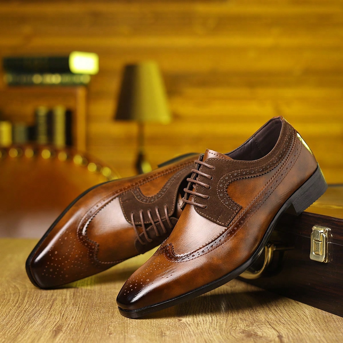 Sepatu Formal Pria Model Brogu - Formal Men Daily Wear Footwear ulasan dan harga