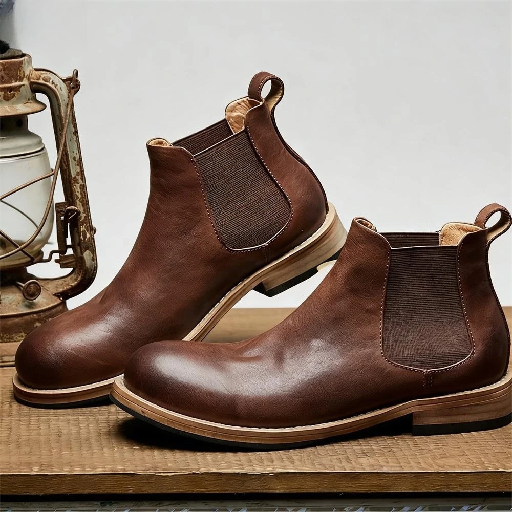Sepatu Boots Chelsea Pria deng - Formal Men Daily Wear Footwear ulasan dan harga