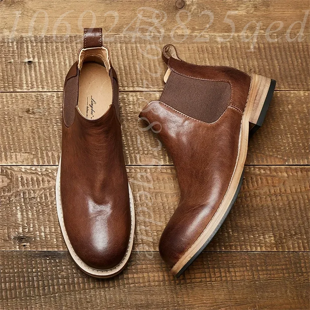 Sepatu Boots Chelsea Pria deng - Formal Men Daily Wear Footwear ulasan dan harga