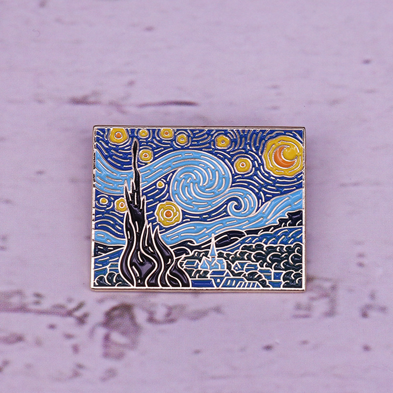 Pin Enamel Lembut Van Gogh, Pi - Tuxedo Lapel Pin ulasan dan harga