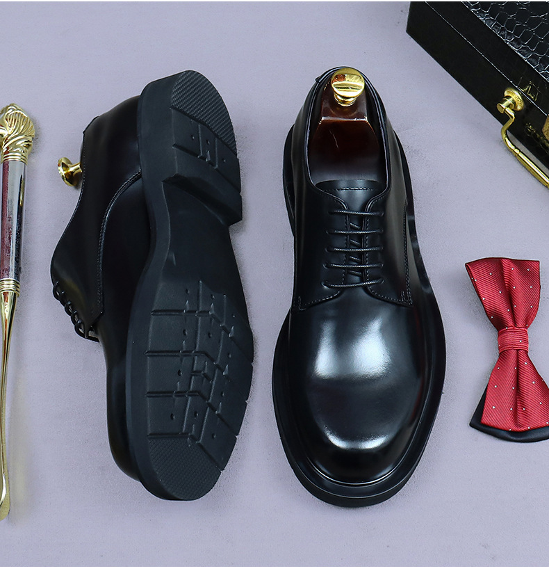 Sepatu Oxford Derby Kulit Asli - Formal Men Daily Wear Footwear ulasan dan harga