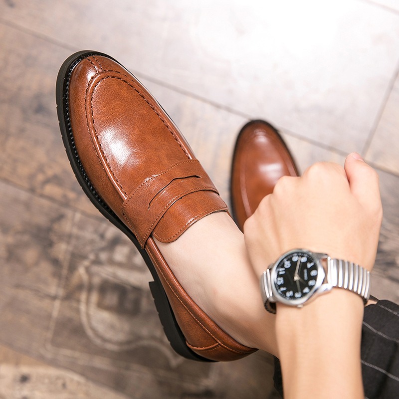 Sepatu Loafer Pria Vintage Kul - Formal Men Daily Wear Footwear ulasan dan harga