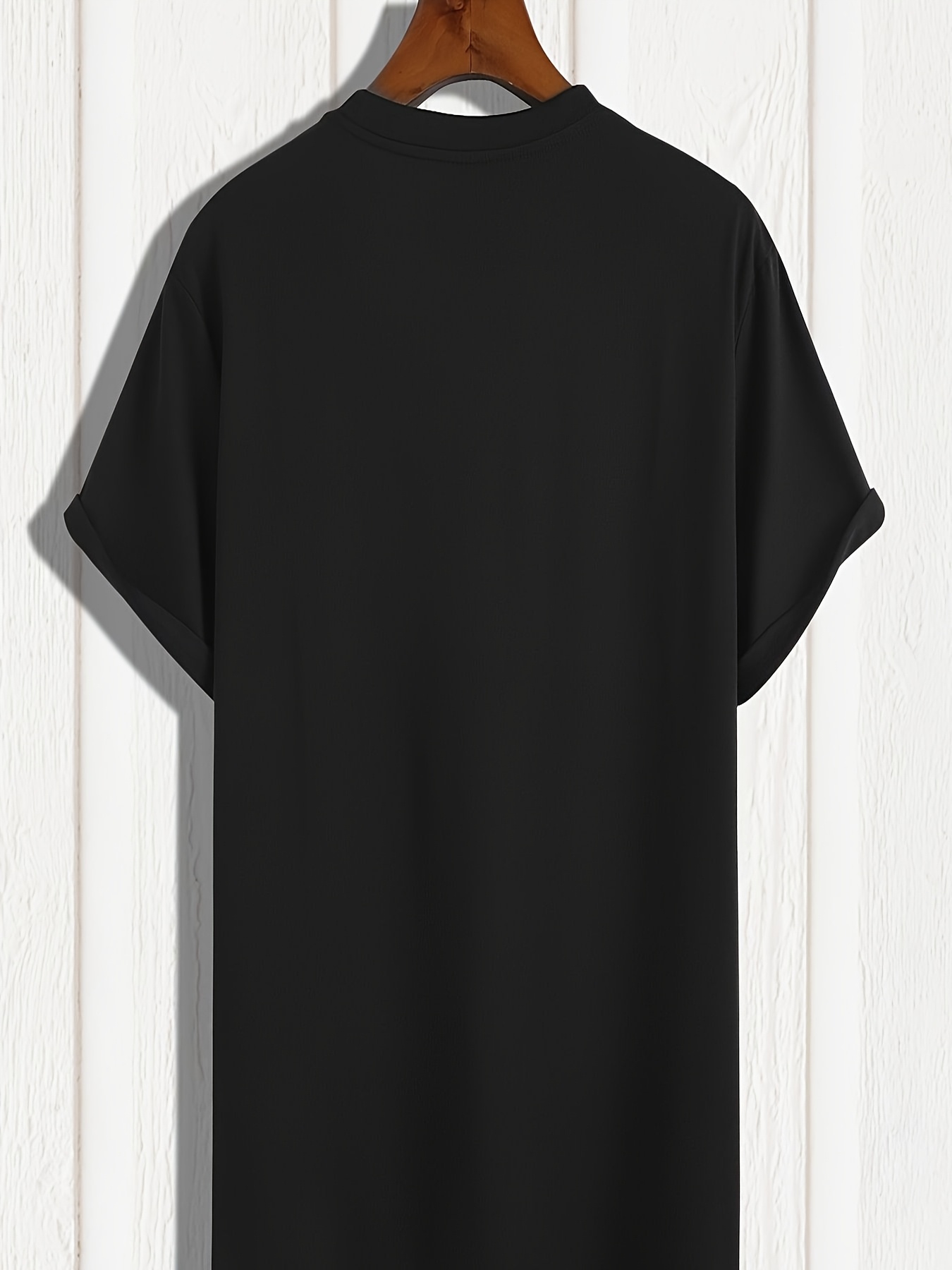 Kaos Katun Tebal 180gsm untuk  - Men Formal Wear All Black ulasan dan harga