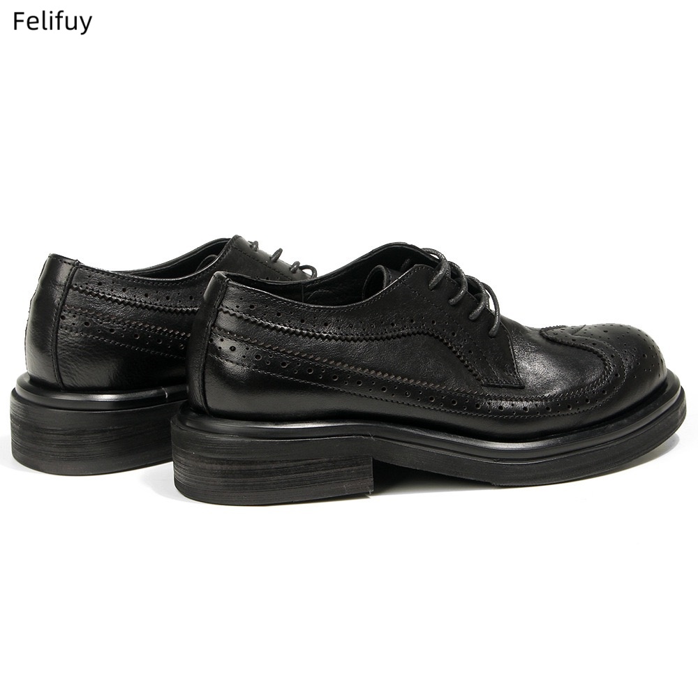 Sepatu Derby Hitam Sepatu Pria - Men Formal Wear All Black ulasan dan harga