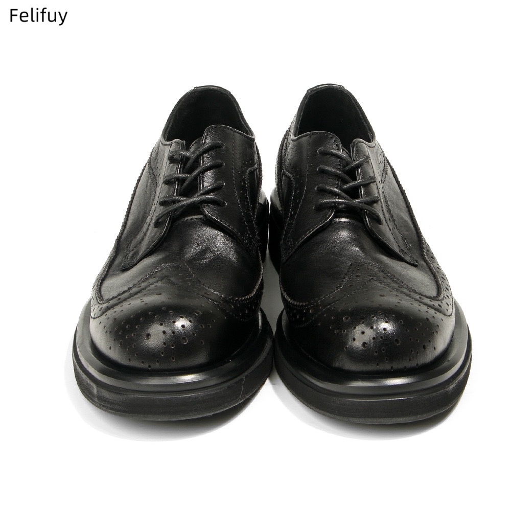 Sepatu Derby Hitam Sepatu Pria - Men Formal Wear All Black ulasan dan harga