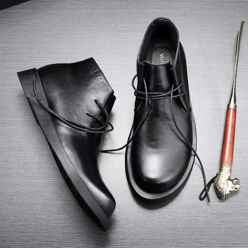 Sepatu Boots Oxford Kulit Sapi - Men Formal Wear With Boots ulasan dan harga
