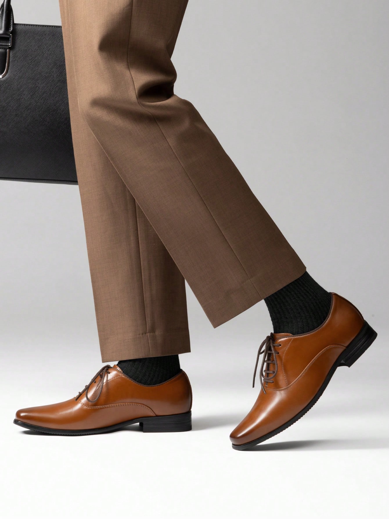 Sepatu Oxford Pria Warna Cokel - Formal Men Daily Wear Footwear ulasan dan harga