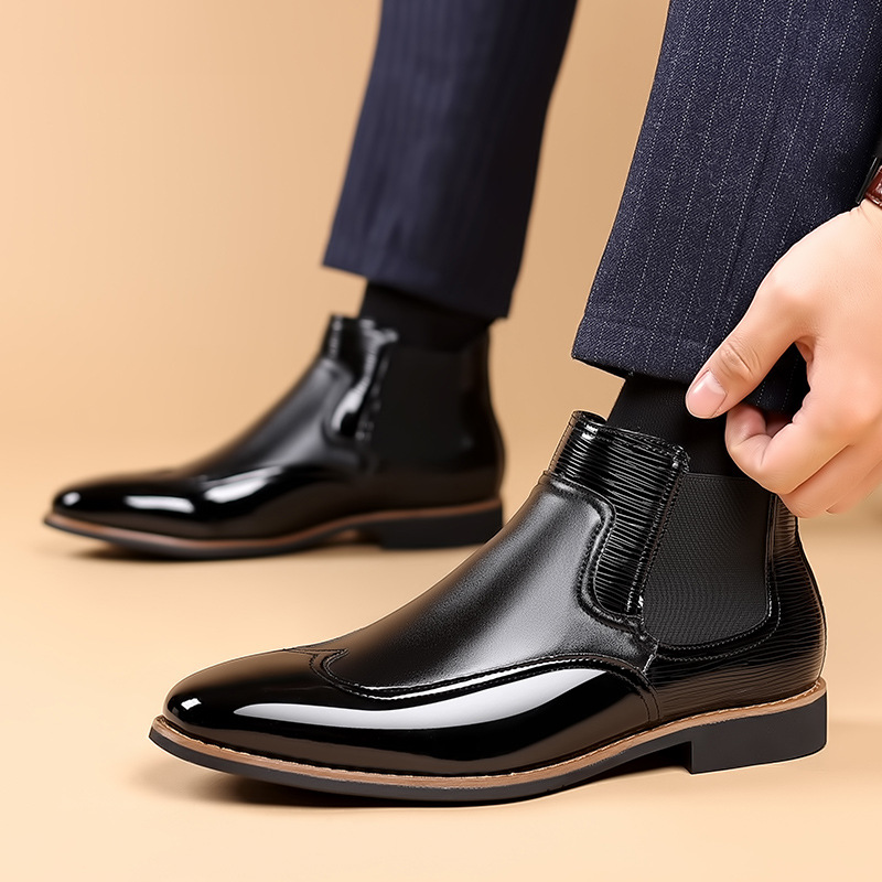 Chelsea Boots untuk pria Retro - Men Formal Wear With Boots ulasan dan harga